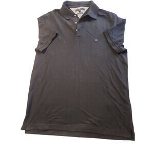 Tommy Hilfiger Black XL Slim Fit The 1985 Men's Polo Shirt - Size XL